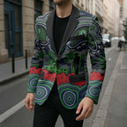 ANZAC Day Canberra Raiders Blazer Military Memorial Aboriginal Indigenous Art
