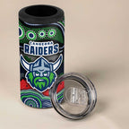 ANZAC Day Canberra Raiders 4 in 1 Can Cooler Tumbler Military Memorial Aboriginal Indigenous Art