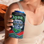 ANZAC Day Canberra Raiders 4 in 1 Can Cooler Tumbler Military Memorial Aboriginal Indigenous Art