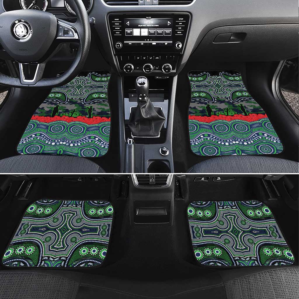 ANZAC Day Canberra Raiders Car Mats Military Memorial Aboriginal Indigenous Art