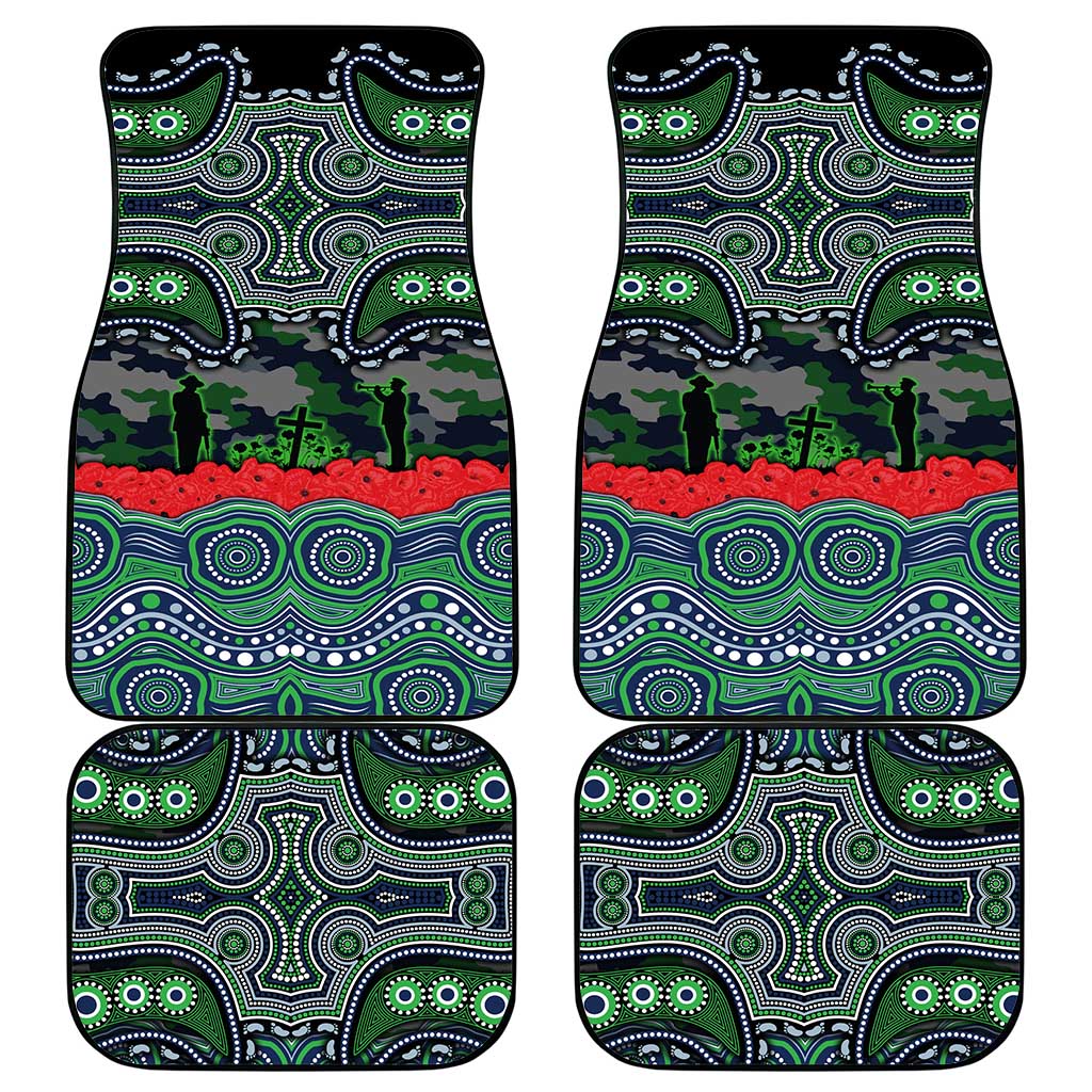 ANZAC Day Canberra Raiders Car Mats Military Memorial Aboriginal Indigenous Art
