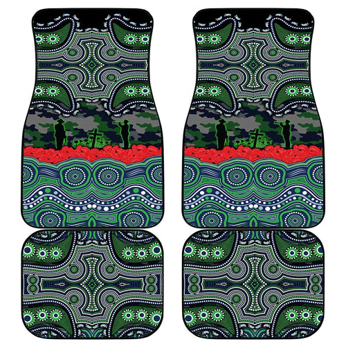 ANZAC Day Canberra Raiders Car Mats Military Memorial Aboriginal Indigenous Art