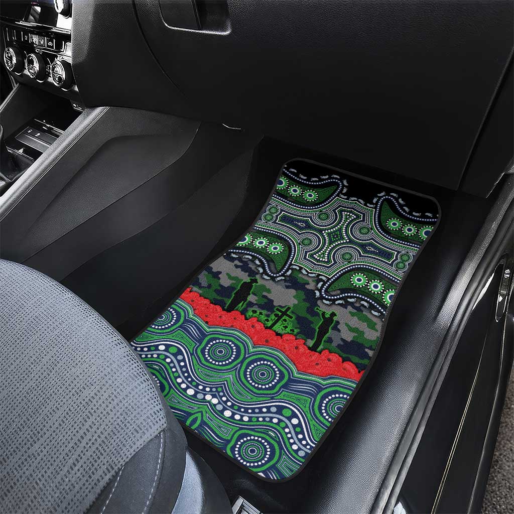 ANZAC Day Canberra Raiders Car Mats Military Memorial Aboriginal Indigenous Art