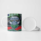 ANZAC Day Canberra Raiders Ceramic Mug Military Memorial Aboriginal Indigenous Art