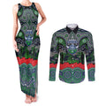 ANZAC Day Canberra Raiders Couples Matching Tank Maxi Dress and Long Sleeve Button Shirt Military Memorial Aboriginal Indigenous Art