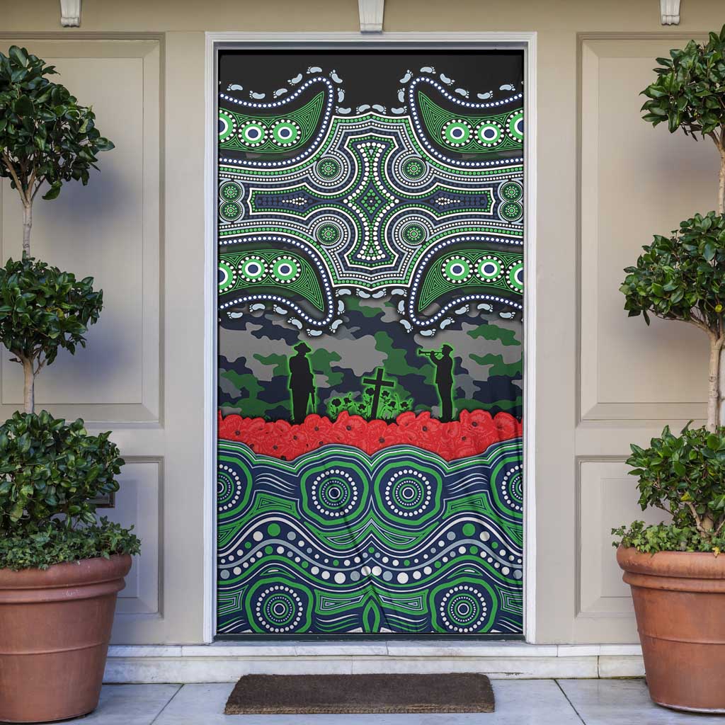 ANZAC Day Canberra Raiders Door Cover Military Memorial Aboriginal Indigenous Art