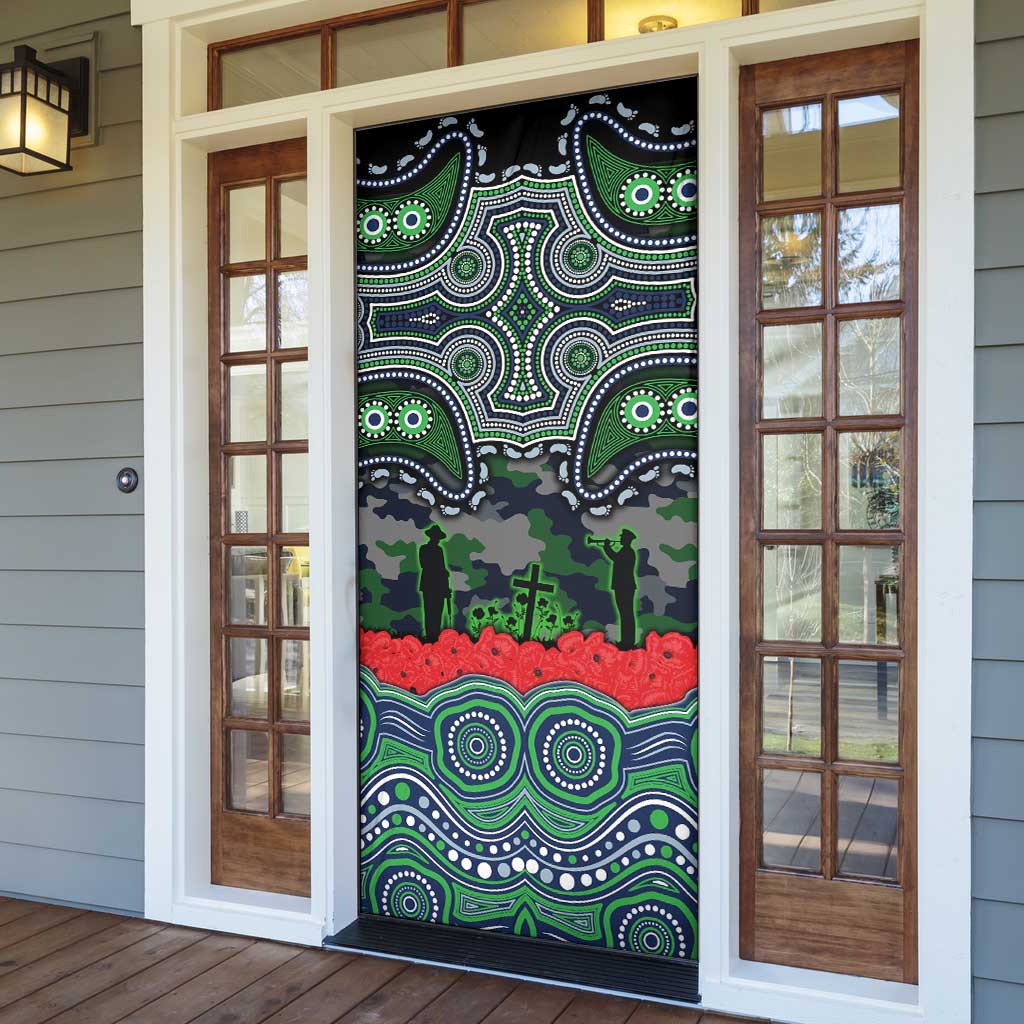 ANZAC Day Canberra Raiders Door Cover Military Memorial Aboriginal Indigenous Art