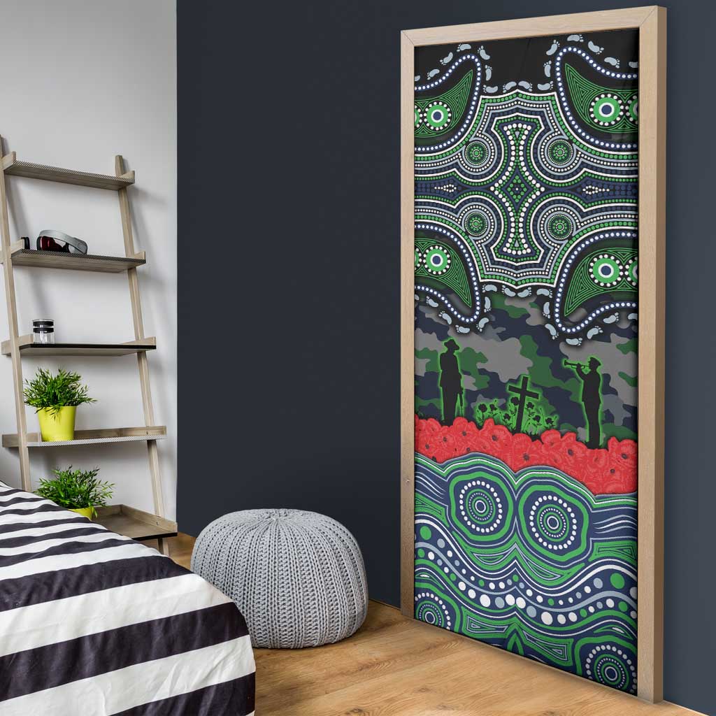 ANZAC Day Canberra Raiders Door Cover Military Memorial Aboriginal Indigenous Art