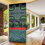 ANZAC Day Canberra Raiders Door Cover Military Memorial Aboriginal Indigenous Art