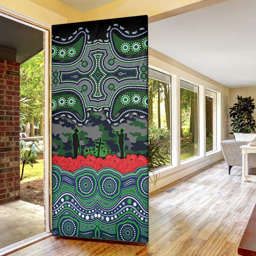 ANZAC Day Canberra Raiders Door Cover Military Memorial Aboriginal Indigenous Art
