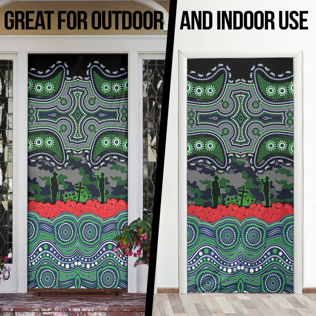 ANZAC Day Canberra Raiders Door Cover Military Memorial Aboriginal Indigenous Art