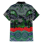 ANZAC Day Canberra Raiders Family Matching Mermaid Dress and Hawaiian Shirt Military Memorial Aboriginal Indigenous Art