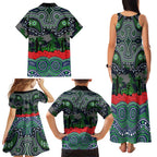 ANZAC Day Canberra Raiders Family Matching Tank Maxi Dress and Hawaiian Shirt Military Memorial Aboriginal Indigenous Art