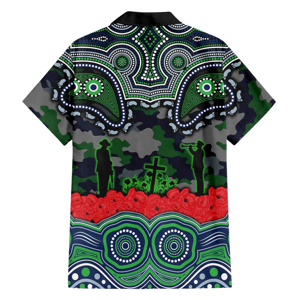 ANZAC Day Canberra Raiders Family Matching Tank Maxi Dress and Hawaiian Shirt Military Memorial Aboriginal Indigenous Art