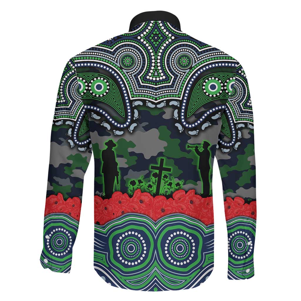 ANZAC Day Canberra Raiders Family Matching Tank Maxi Dress and Hawaiian Shirt Military Memorial Aboriginal Indigenous Art