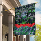 ANZAC Day Canberra Raiders Garden Flag Military Memorial Aboriginal Indigenous Art