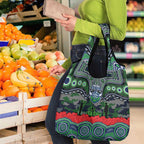 ANZAC Day Canberra Raiders Grocery Bag Military Memorial Aboriginal Indigenous Art