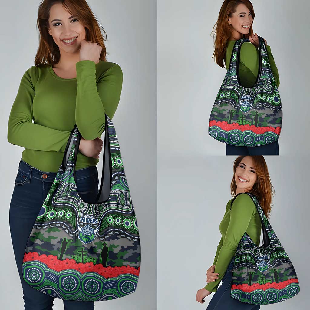 ANZAC Day Canberra Raiders Grocery Bag Military Memorial Aboriginal Indigenous Art