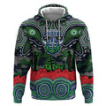 ANZAC Day Canberra Raiders Hoodie Military Memorial Aboriginal Indigenous Art