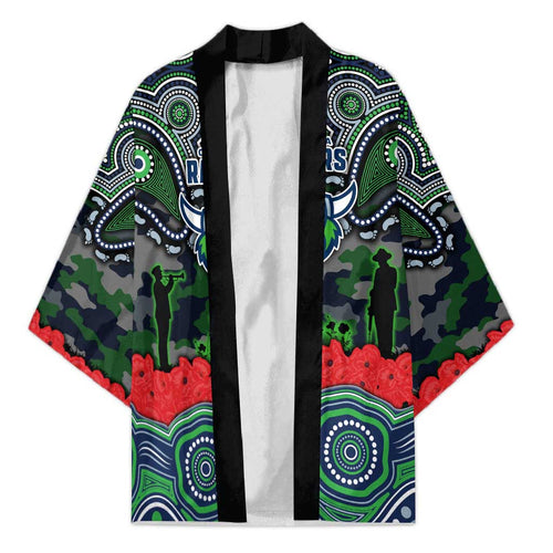 ANZAC Day Canberra Raiders Kimono Military Memorial Aboriginal Indigenous Art
