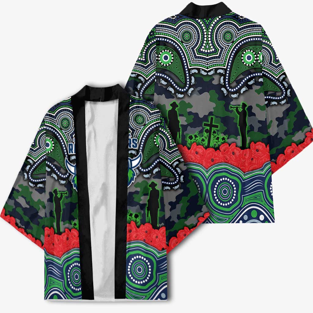 ANZAC Day Canberra Raiders Kimono Military Memorial Aboriginal Indigenous Art