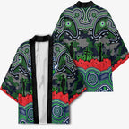 ANZAC Day Canberra Raiders Kimono Military Memorial Aboriginal Indigenous Art