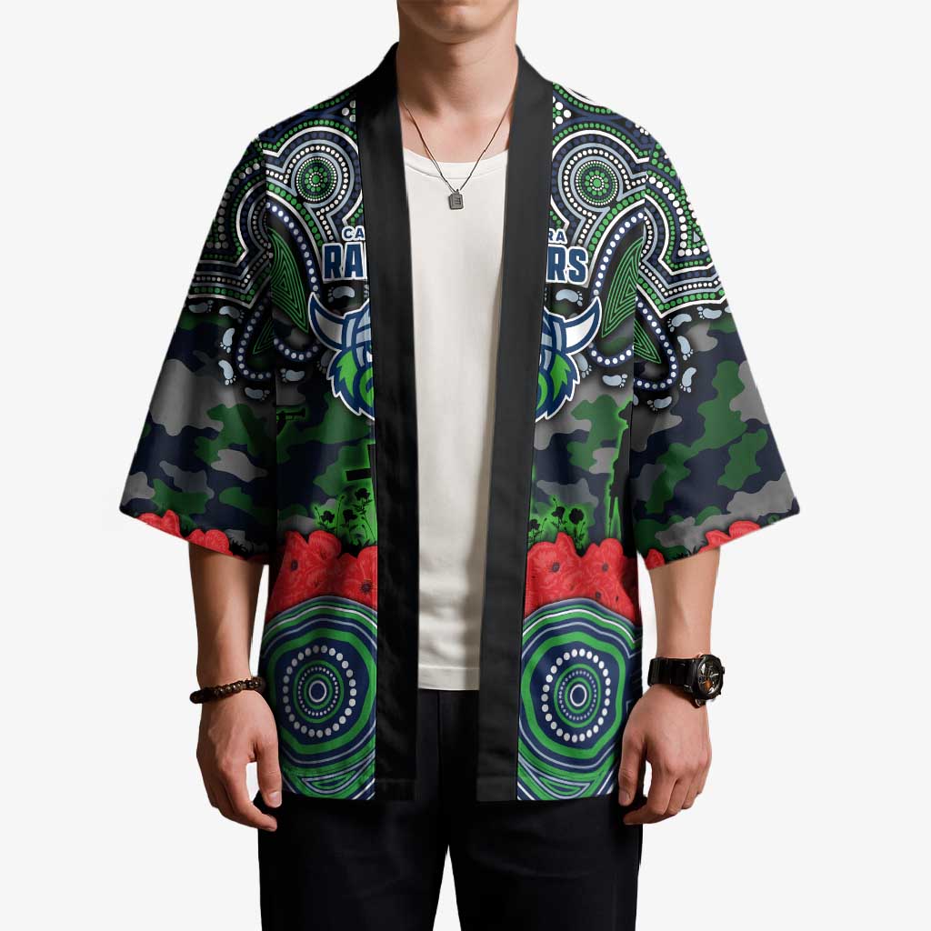 ANZAC Day Canberra Raiders Kimono Military Memorial Aboriginal Indigenous Art