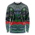 ANZAC Day Canberra Raiders Long Sleeve Shirt Military Memorial Aboriginal Indigenous Art