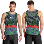 ANZAC Day Canberra Raiders Men Tank Top Military Memorial Aboriginal Indigenous Art