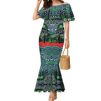 ANZAC Day Canberra Raiders Mermaid Dress Military Memorial Aboriginal Indigenous Art