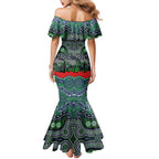 ANZAC Day Canberra Raiders Mermaid Dress Military Memorial Aboriginal Indigenous Art
