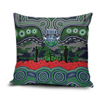 ANZAC Day Canberra Raiders Pillow Cover Military Memorial Aboriginal Indigenous Art