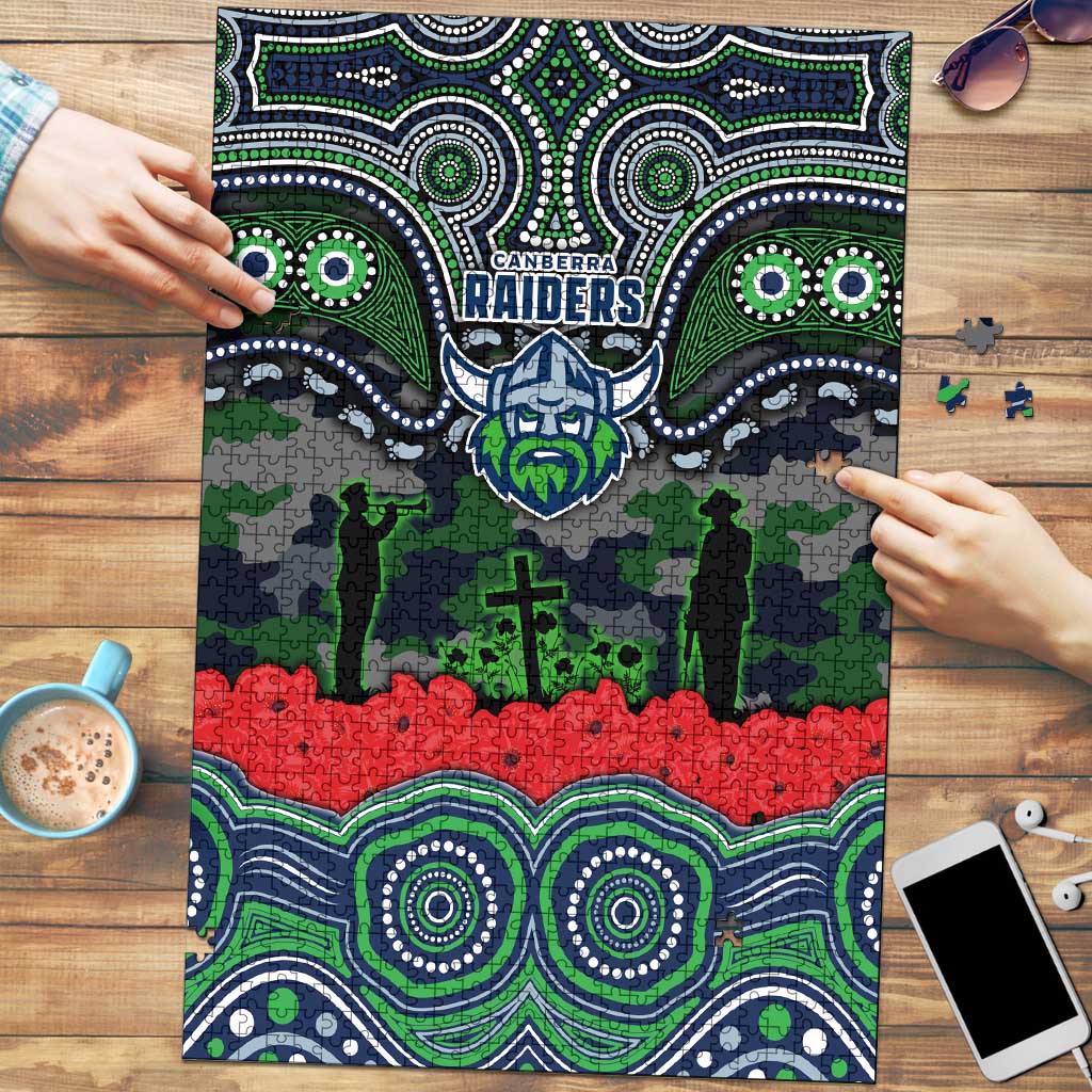 ANZAC Day Canberra Raiders Puzzle Military Memorial Aboriginal Indigenous Art