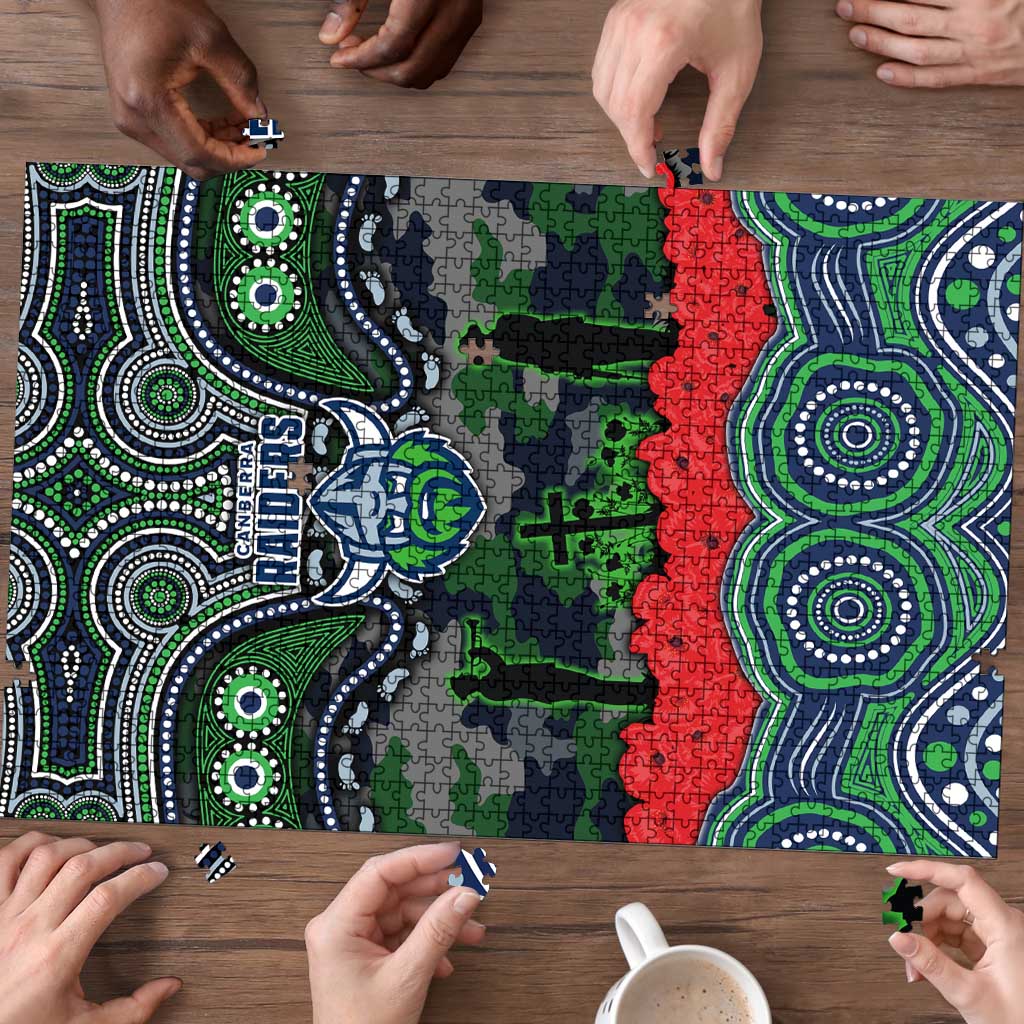 ANZAC Day Canberra Raiders Puzzle Military Memorial Aboriginal Indigenous Art