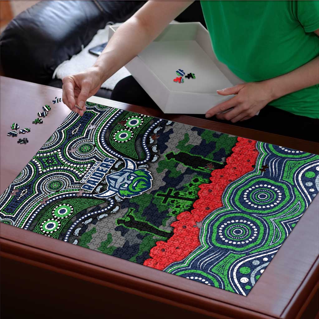 ANZAC Day Canberra Raiders Puzzle Military Memorial Aboriginal Indigenous Art