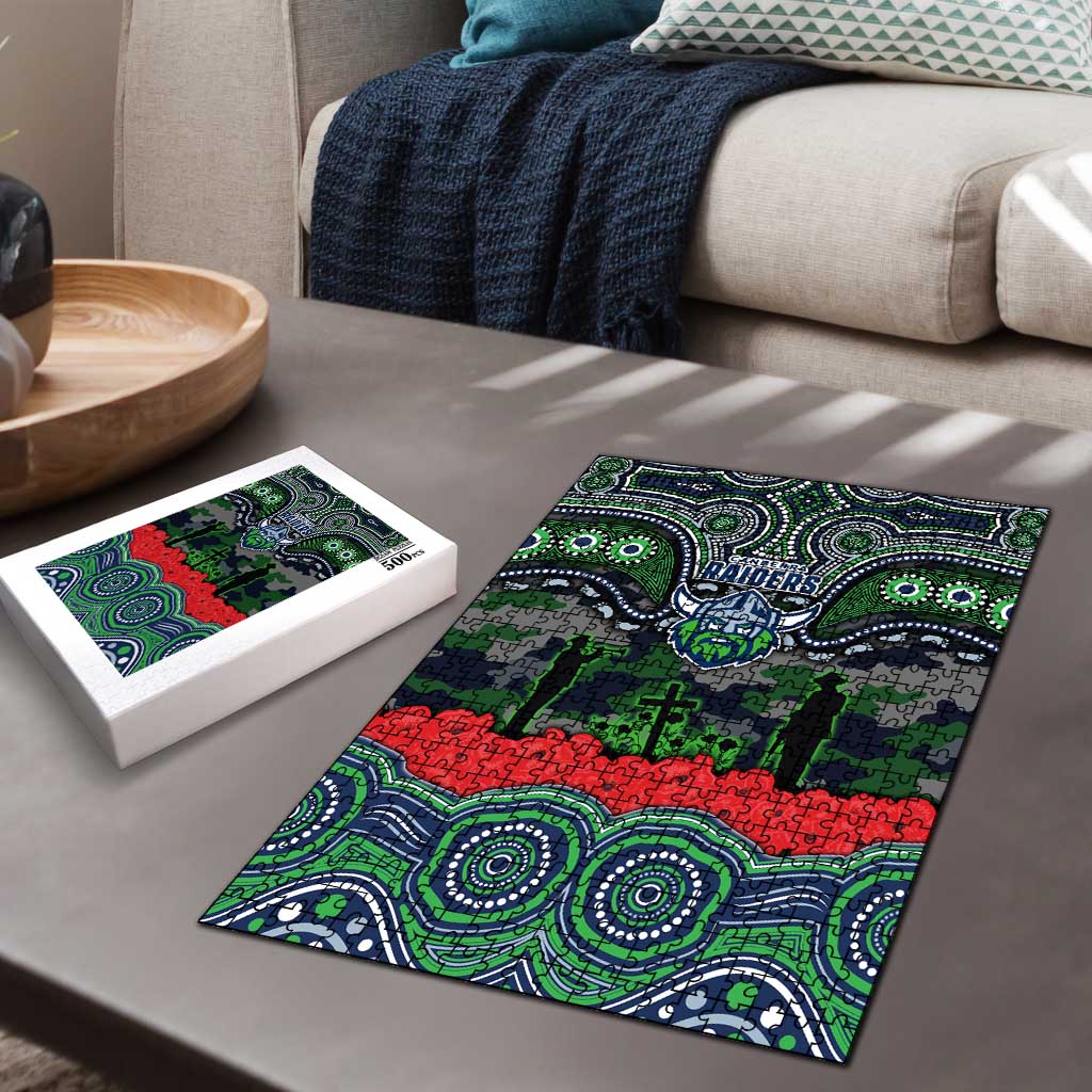 ANZAC Day Canberra Raiders Puzzle Military Memorial Aboriginal Indigenous Art