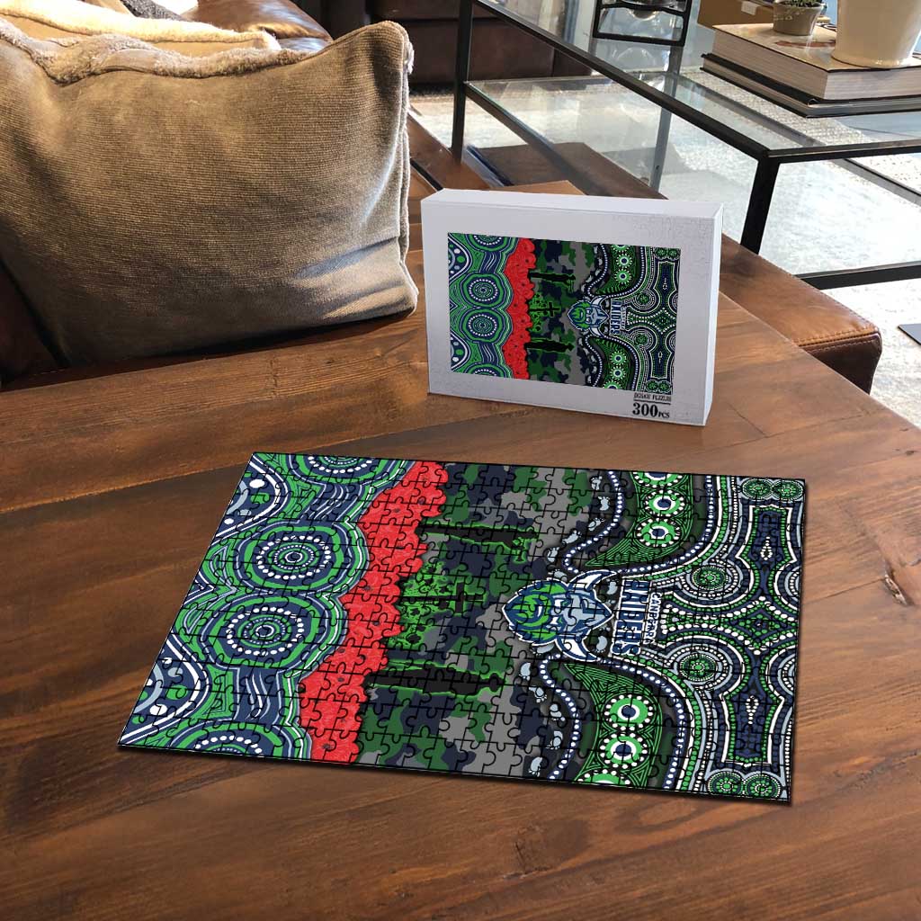 ANZAC Day Canberra Raiders Puzzle Military Memorial Aboriginal Indigenous Art