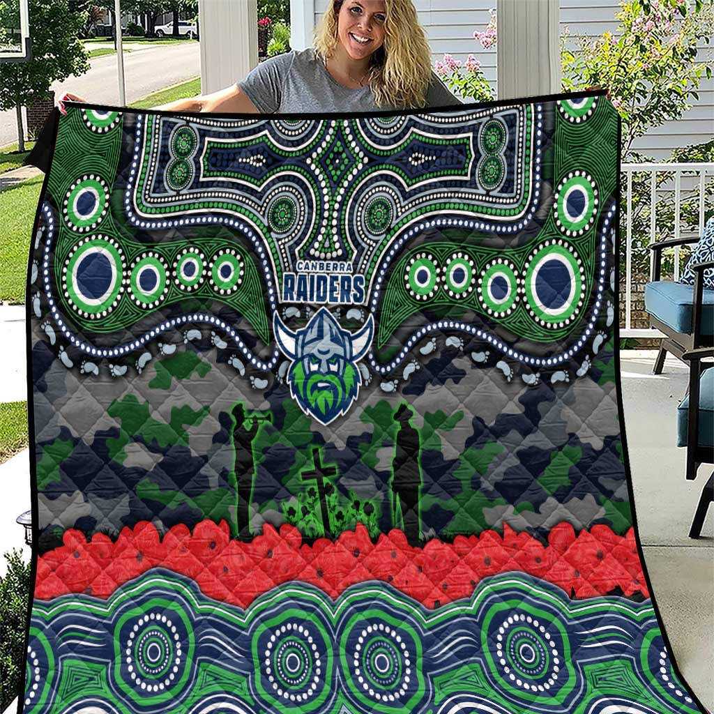 ANZAC Day Canberra Raiders Quilt Military Memorial Aboriginal Indigenous Art