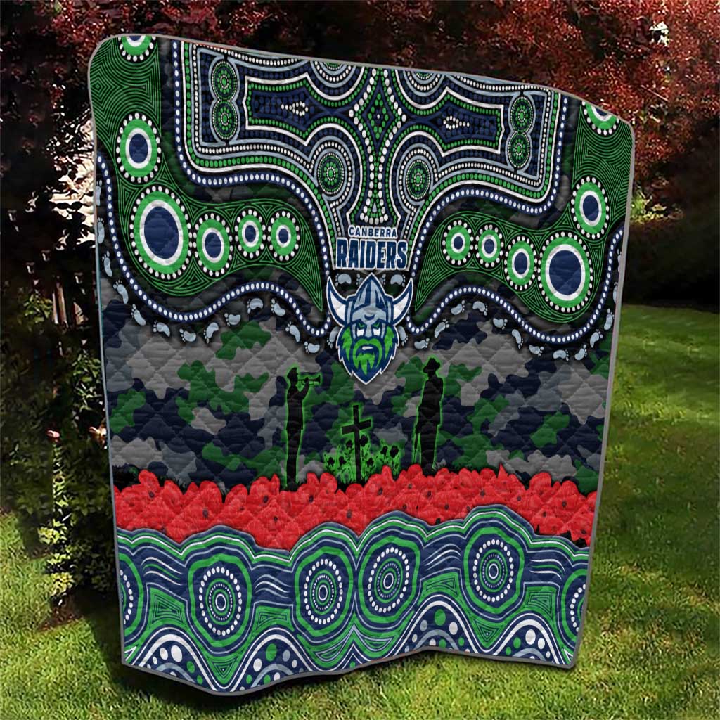 ANZAC Day Canberra Raiders Quilt Military Memorial Aboriginal Indigenous Art