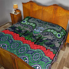 ANZAC Day Canberra Raiders Quilt Military Memorial Aboriginal Indigenous Art