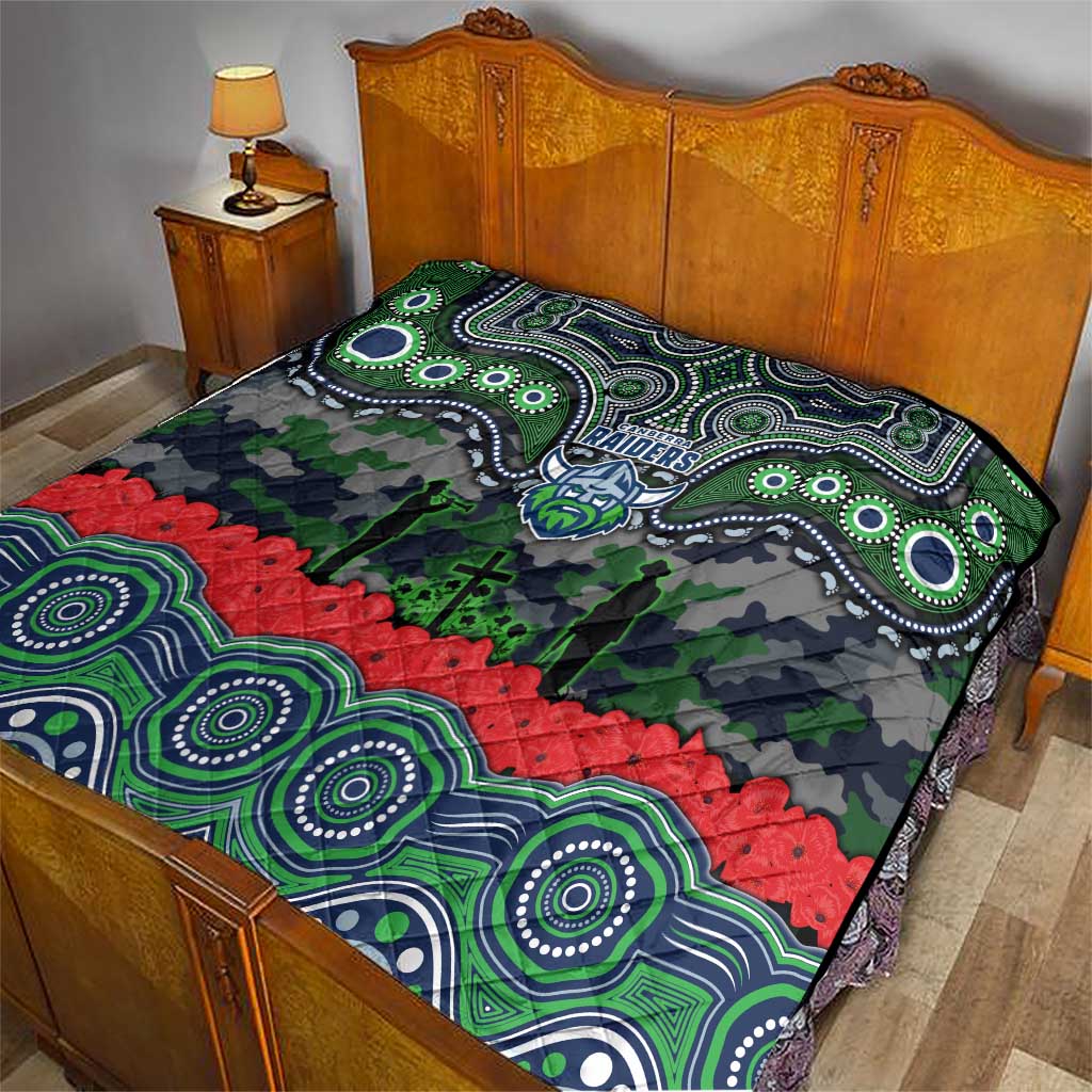 ANZAC Day Canberra Raiders Quilt Military Memorial Aboriginal Indigenous Art