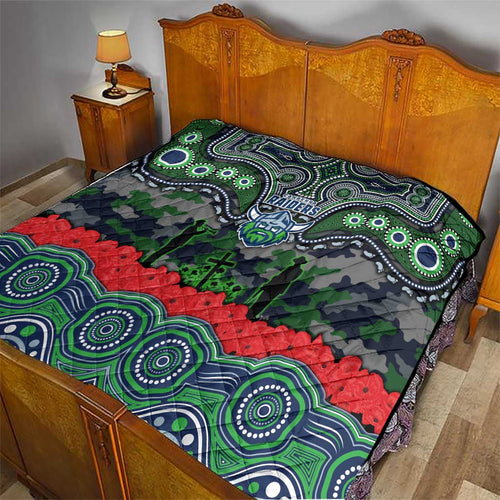 ANZAC Day Canberra Raiders Quilt Military Memorial Aboriginal Indigenous Art