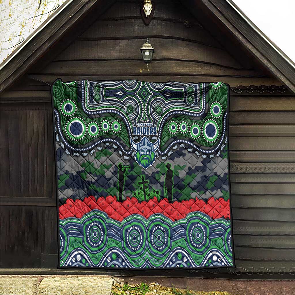 ANZAC Day Canberra Raiders Quilt Military Memorial Aboriginal Indigenous Art