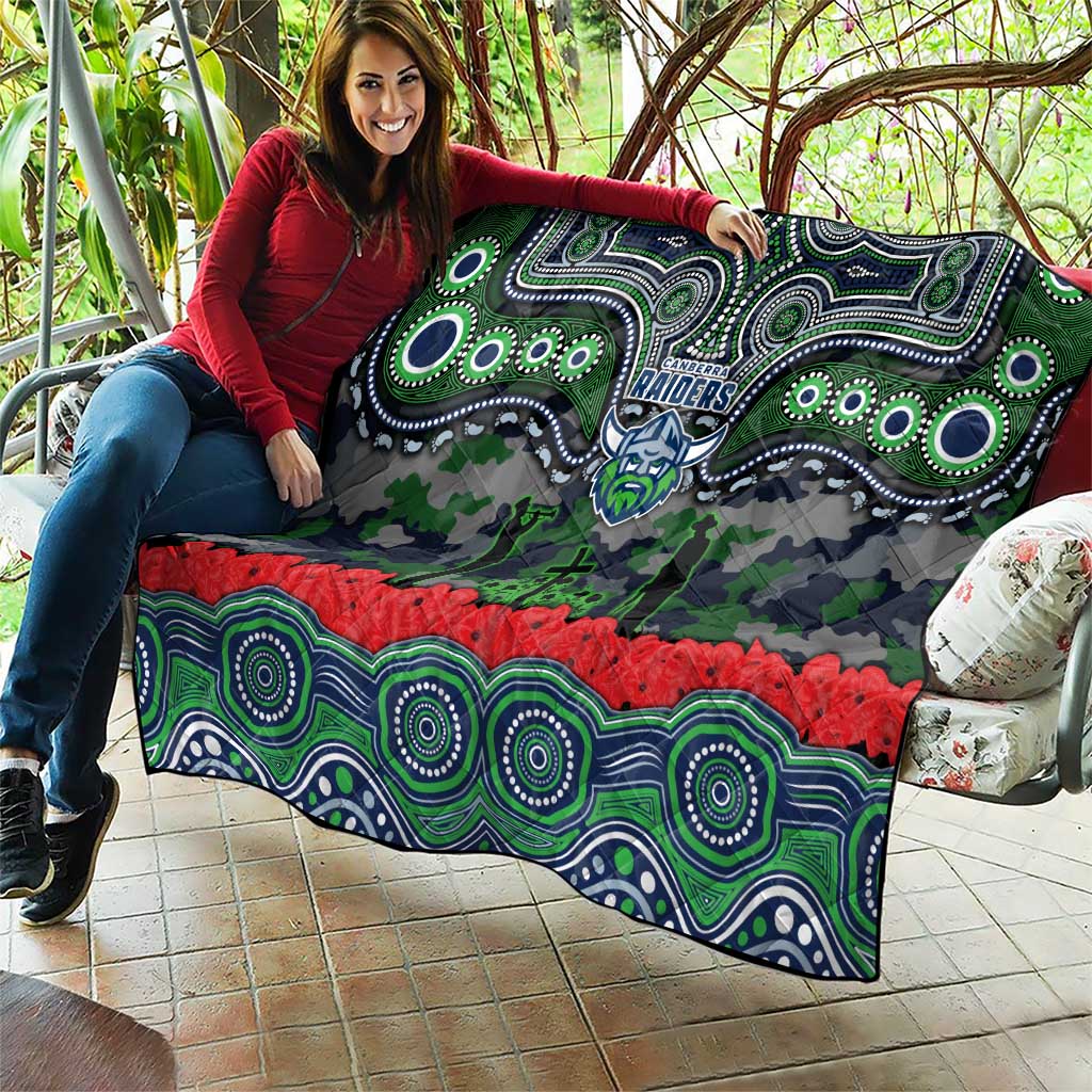 ANZAC Day Canberra Raiders Quilt Military Memorial Aboriginal Indigenous Art