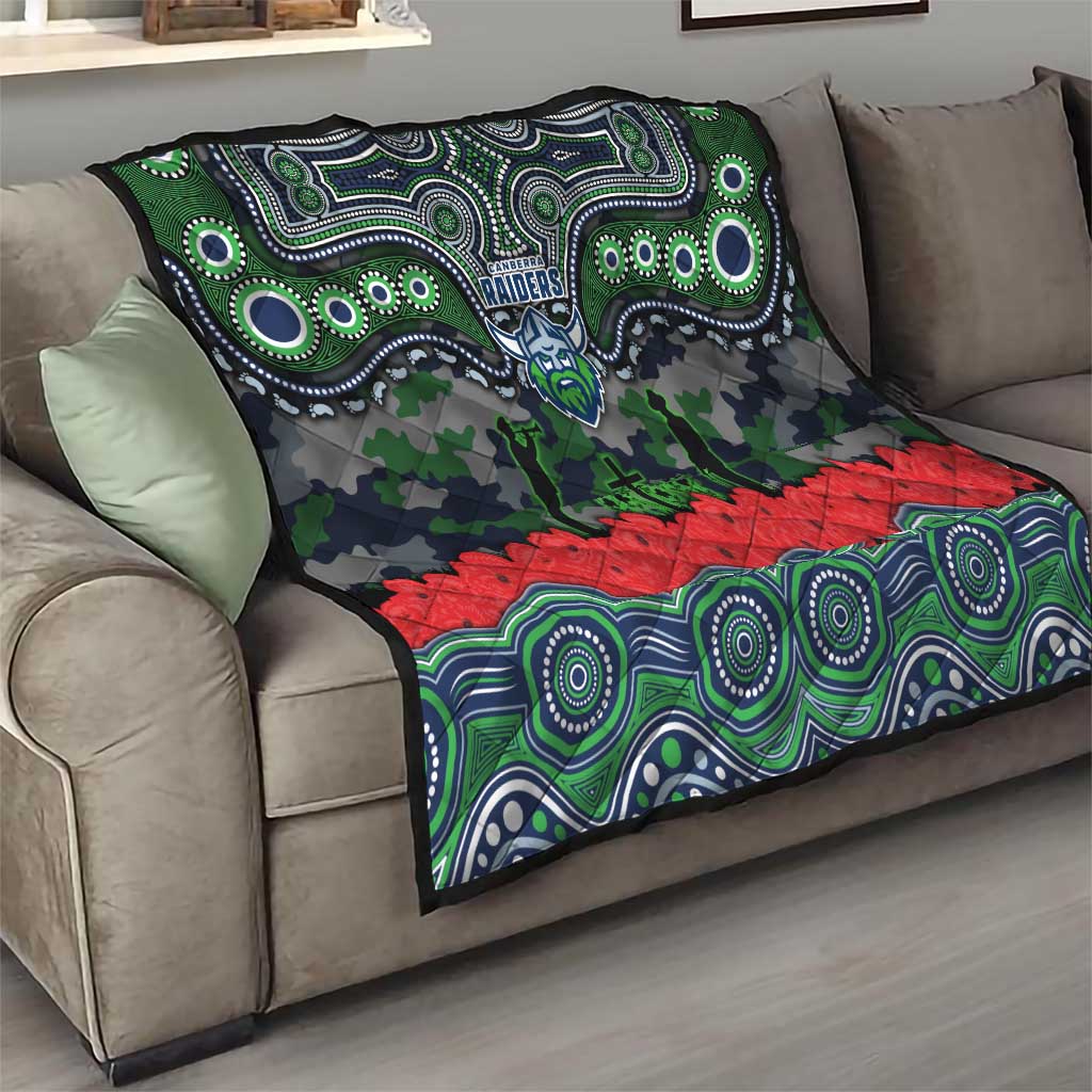 ANZAC Day Canberra Raiders Quilt Military Memorial Aboriginal Indigenous Art
