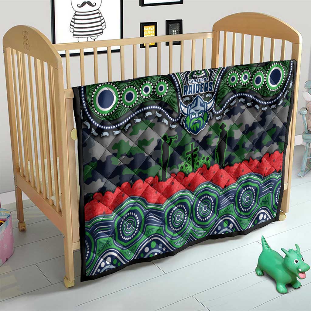 ANZAC Day Canberra Raiders Quilt Military Memorial Aboriginal Indigenous Art