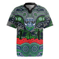 ANZAC Day Canberra Raiders Rugby Jersey Military Memorial Aboriginal Indigenous Art