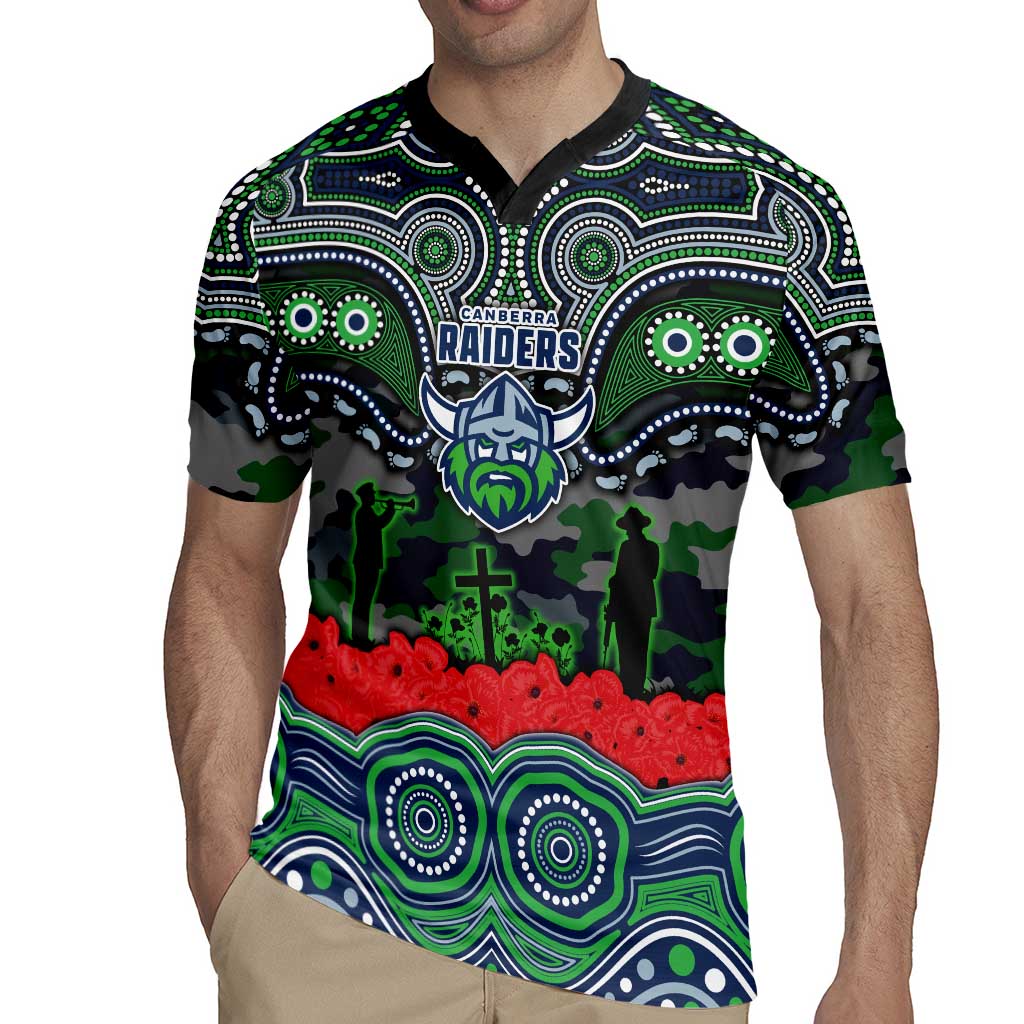 ANZAC Day Canberra Raiders Rugby Jersey Military Memorial Aboriginal Indigenous Art