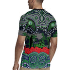 ANZAC Day Canberra Raiders Rugby Jersey Military Memorial Aboriginal Indigenous Art