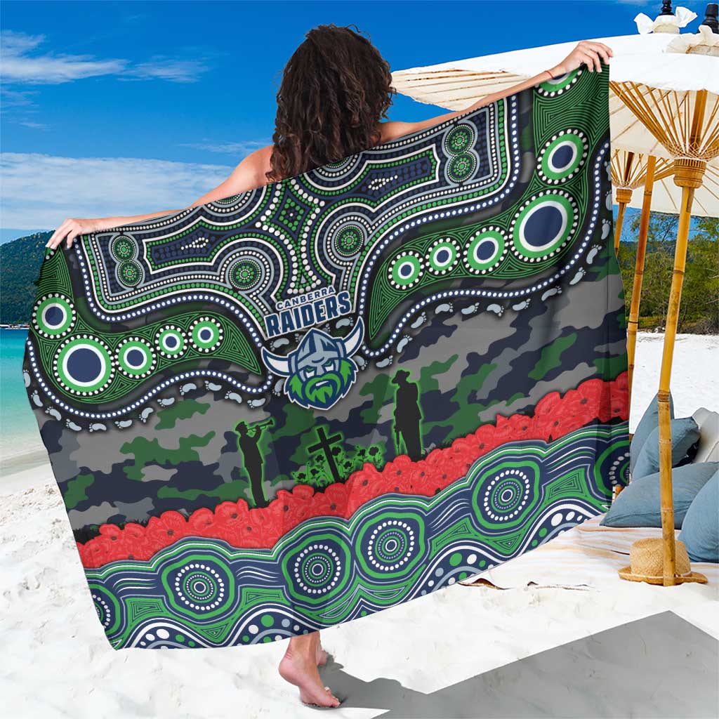 ANZAC Day Canberra Raiders Sarong Military Memorial Aboriginal Indigenous Art